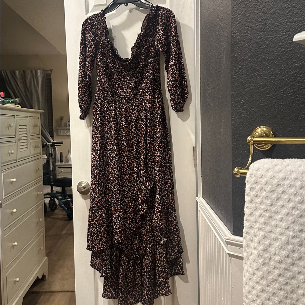 Chelsea28 Multicolor Off Shoulder Smocked Dress.
